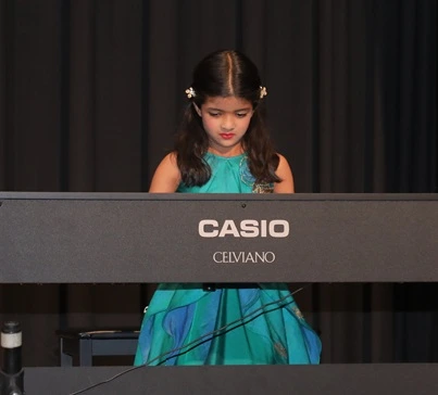 Annual Day Concert – Piano students performing